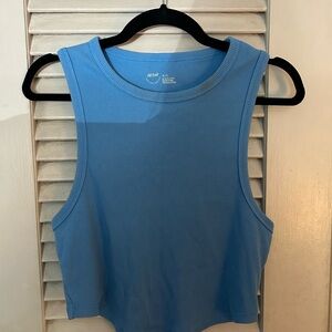 Aerie Sky Blue Cropped Tank Top